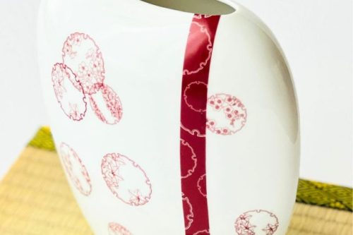 ポーセラーツ　銀座　フリーレッスン　花瓶　メルシー銀座 (1)